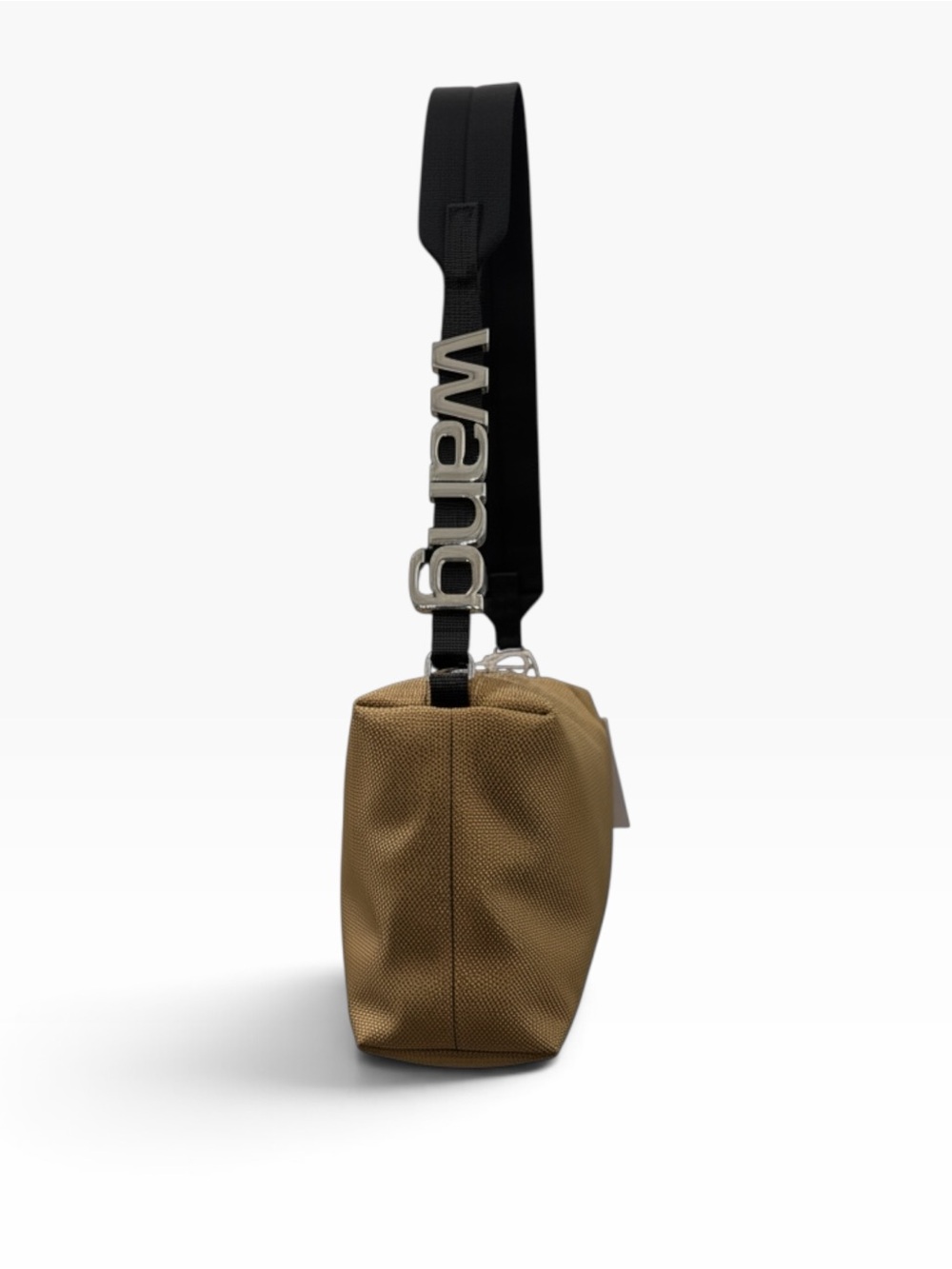 Alexander Wang heiress sport bag in khaki nwt logo charm handle - Picture 5 of 8